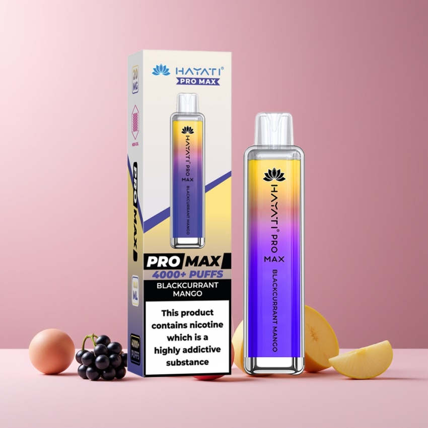 Hayati Pro Max 4000 Puffs magyar nagykereskedés Feketeribizli-Mangó 5% Nikotin