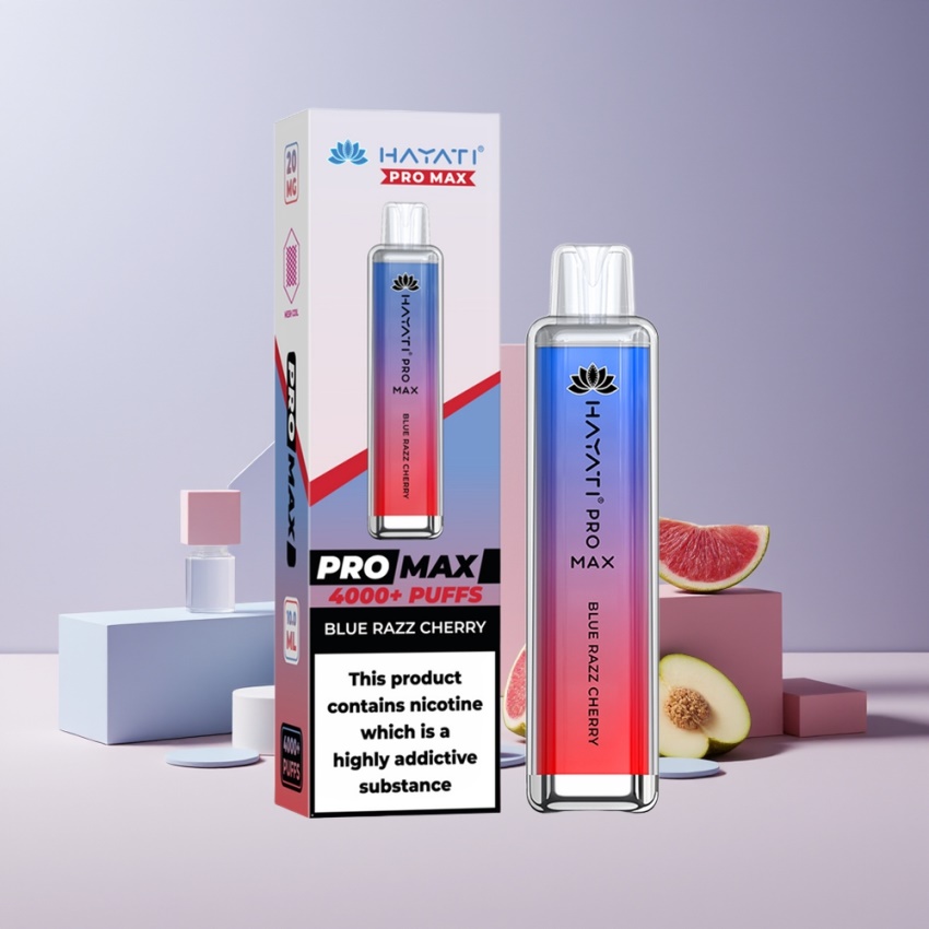 Hayati Pro Max 4000 Puffs magyar nagykereskedés Kék Málna-Cseresznye 1400mAh