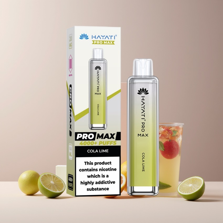 Hayati Pro Max 4000 Puffs magyar nagykereskedés Kóla Menta 1400mAh