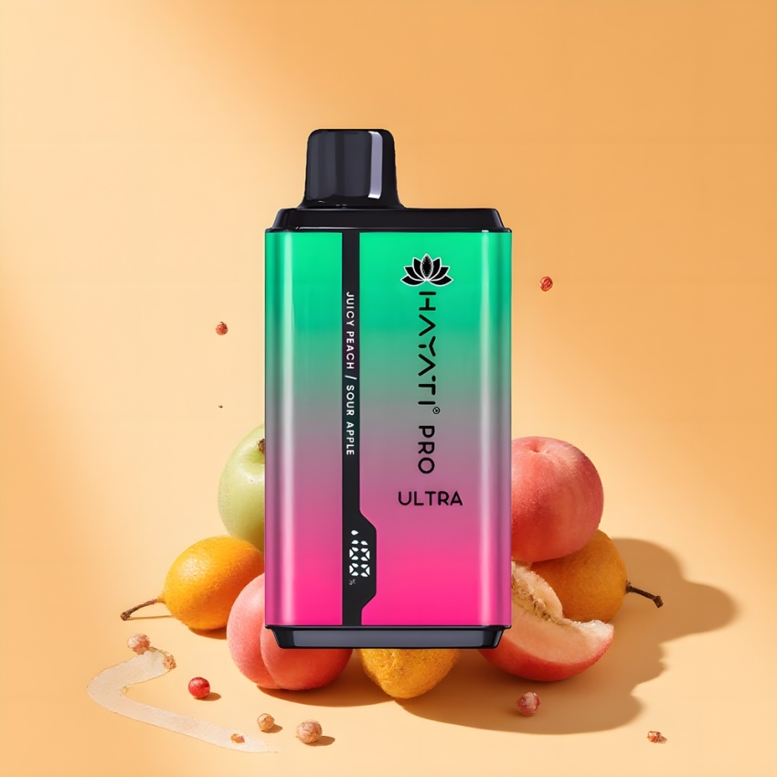 Hayati Pro Ultra 15000 Puffs 850mAh magyar nagykereskedés Savanyú Alma Lédús Őszibarack