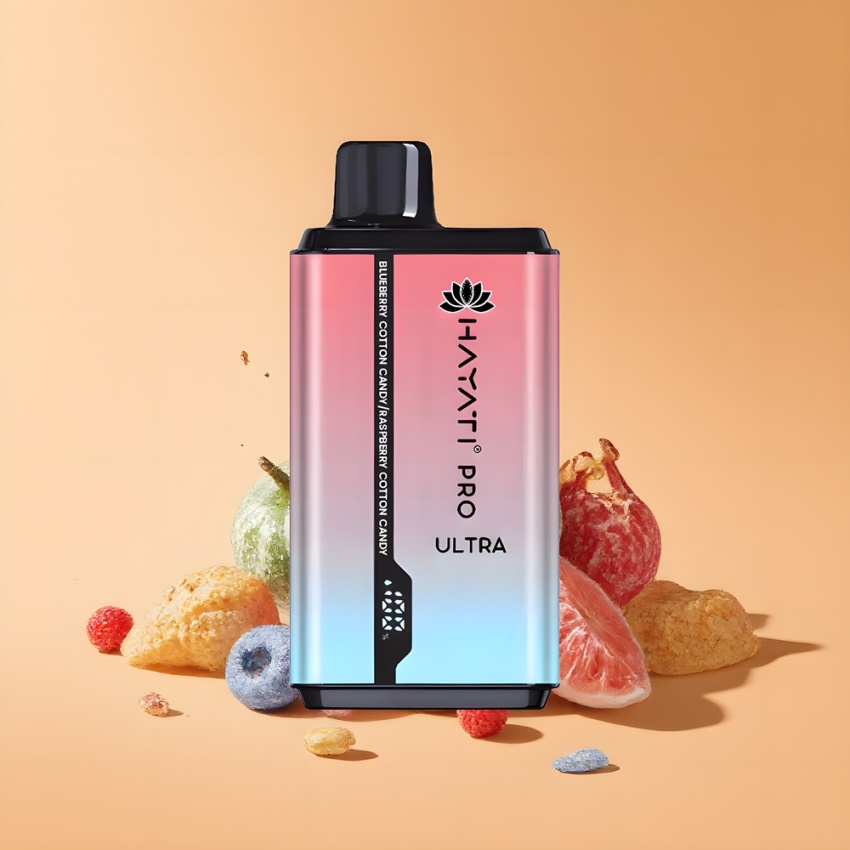 Hayati Pro Ultra 15000 Puffs magyar nagykereskedés Kékáfonya Vattacukor Málna Vattacukor