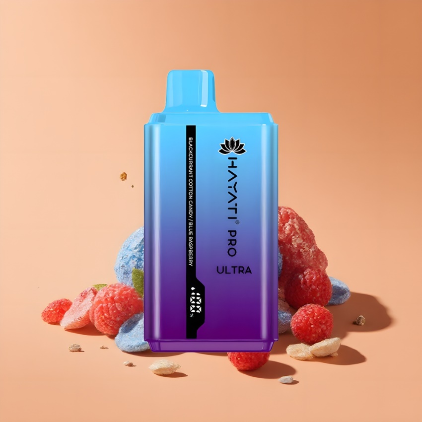 Hayati Pro Ultra 15000 Puffs magyar nagykereskedés Ribizli Vattacukor Kék Málna 2 12ml