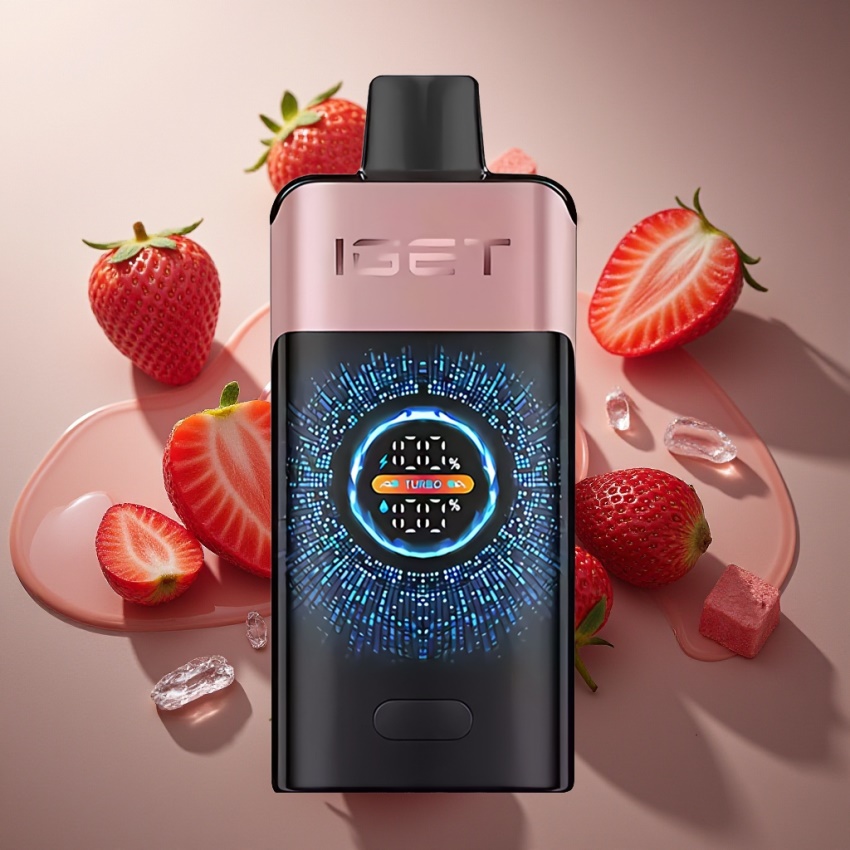 IGET ONE 12000 Puffs Eldobható E-cigaretta Chupa Chups Eper magyar nagykereskedés