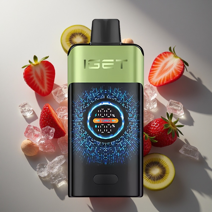 IGET ONE 12000 Puffs Eldobható E-cigaretta Eper-Kiwi Jég (magyar nagykereskedés)