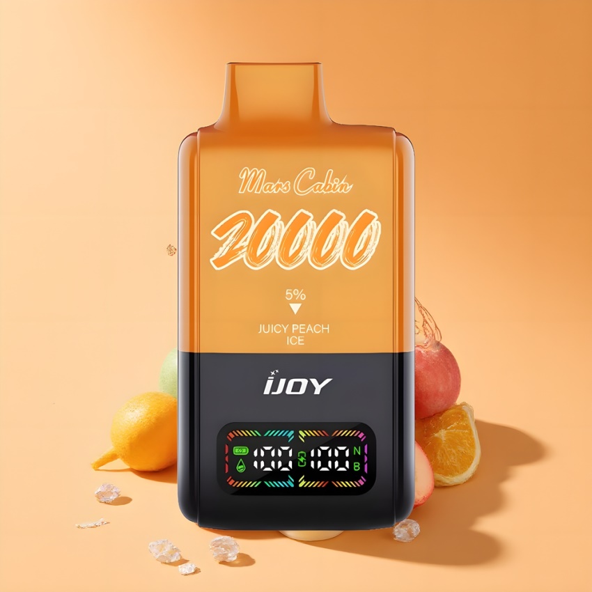 IJOY Mars Cabin 20000 Puffs Disposable Vape Juci Peach Jég magyar nagykereskedés 20ML 850mAh