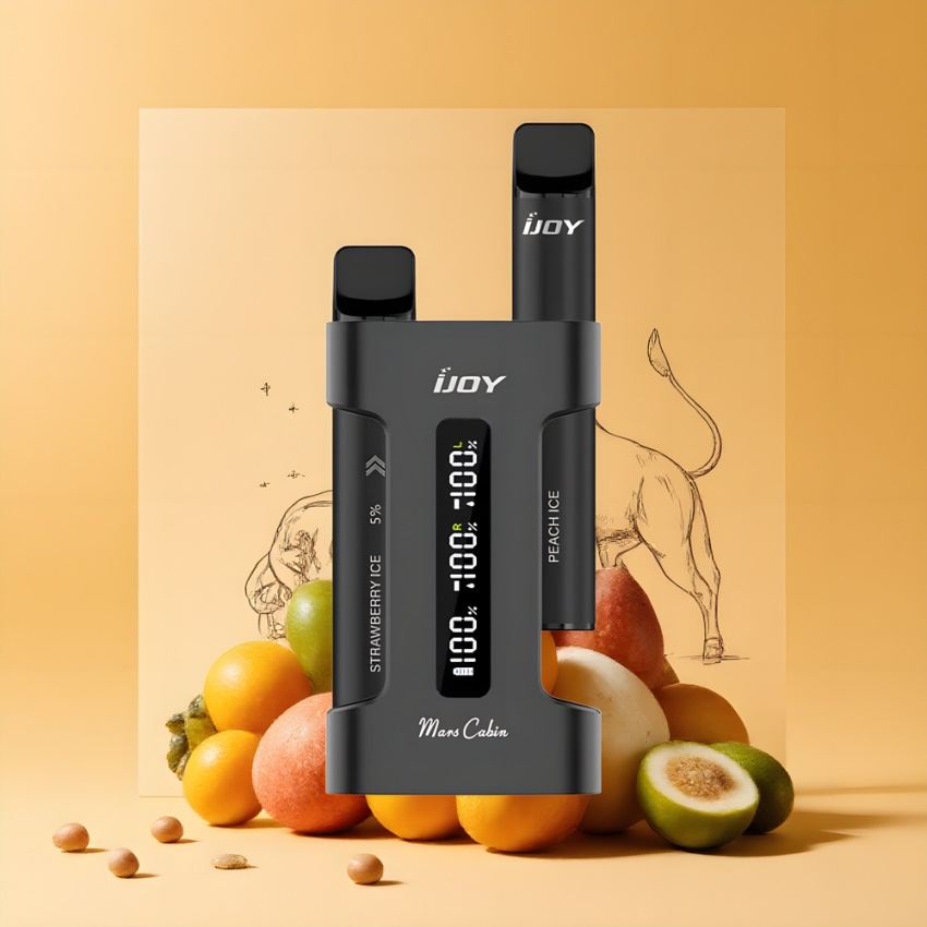 IJOY Mars Cabin 600 Puffs magyar nagykereskedés Fekete Disposable Vape 1000mAh