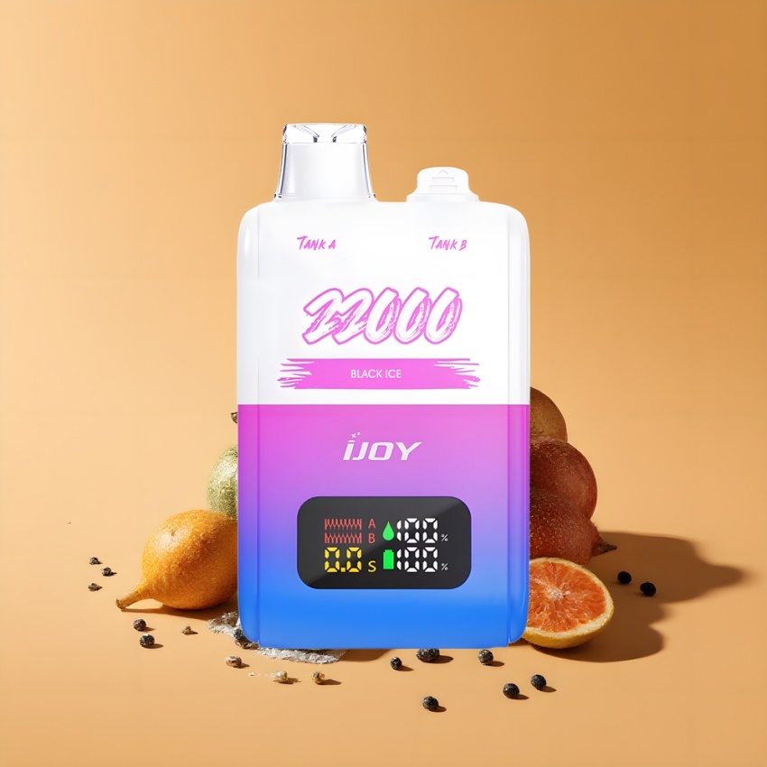 IJOY SD 22000 Puffs Egyszerhasználatos Vape Fekete Jég (15ML, magyar nagykereskedés)