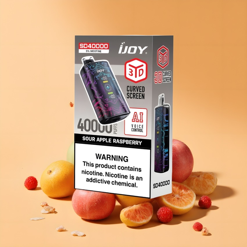 IJOY SD 40000 Puffs Disposable Vape Savanyú Alma Málna (magyar nagykereskedés) 5% Nikotin