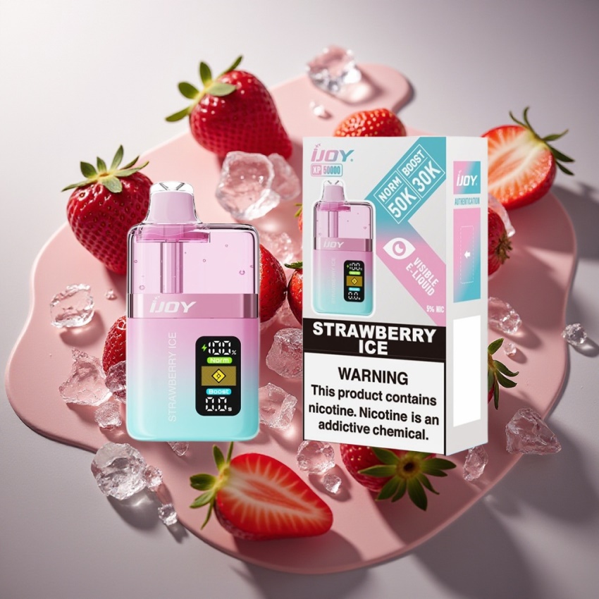 IJOY XP50000 Eldobható E-cigaretta – Eperjég (magyar nagykereskedés)