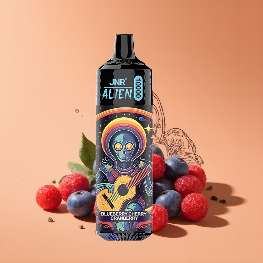 JNR Alien 10000 Puffs Magyar Nagykereskedés Kékáfonya-Cseresznye-Áfonya RGB LED