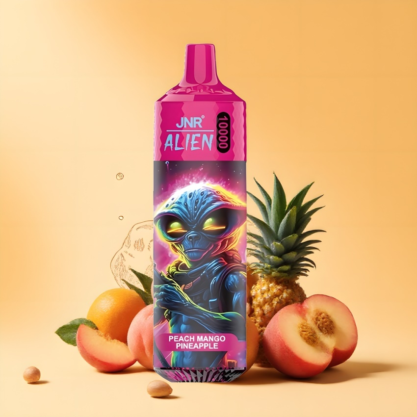 JNR Alien 10000 Puffs Magyar Nagykereskedés LED Peach-Mango-Ananász