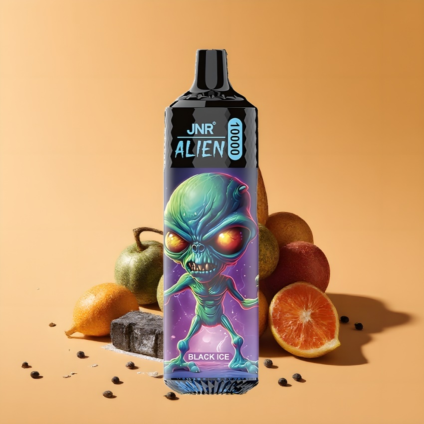 JNR Alien 10000 Puffs RGB magyar nagykereskedés Fekete Jég