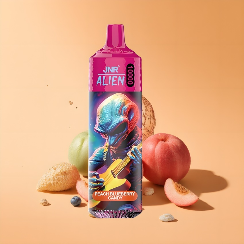 JNR Alien 10000 Puffs (RGB) magyar nagykereskedés Őszibarack-Áfonya Candy