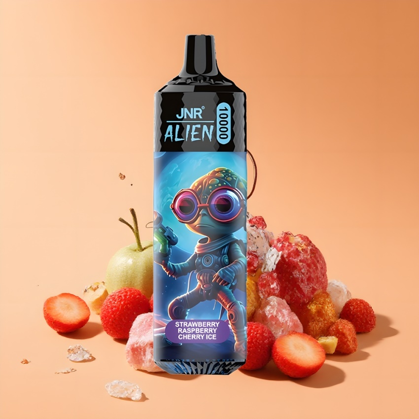 JNR Alien 10000 Puffs magyar nagykereskedés Eper Málna Cseresznye Jég RGB
