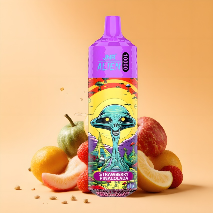 JNR Alien 10000 Puffs magyar nagykereskedés Eper Pina Colada RGB LED