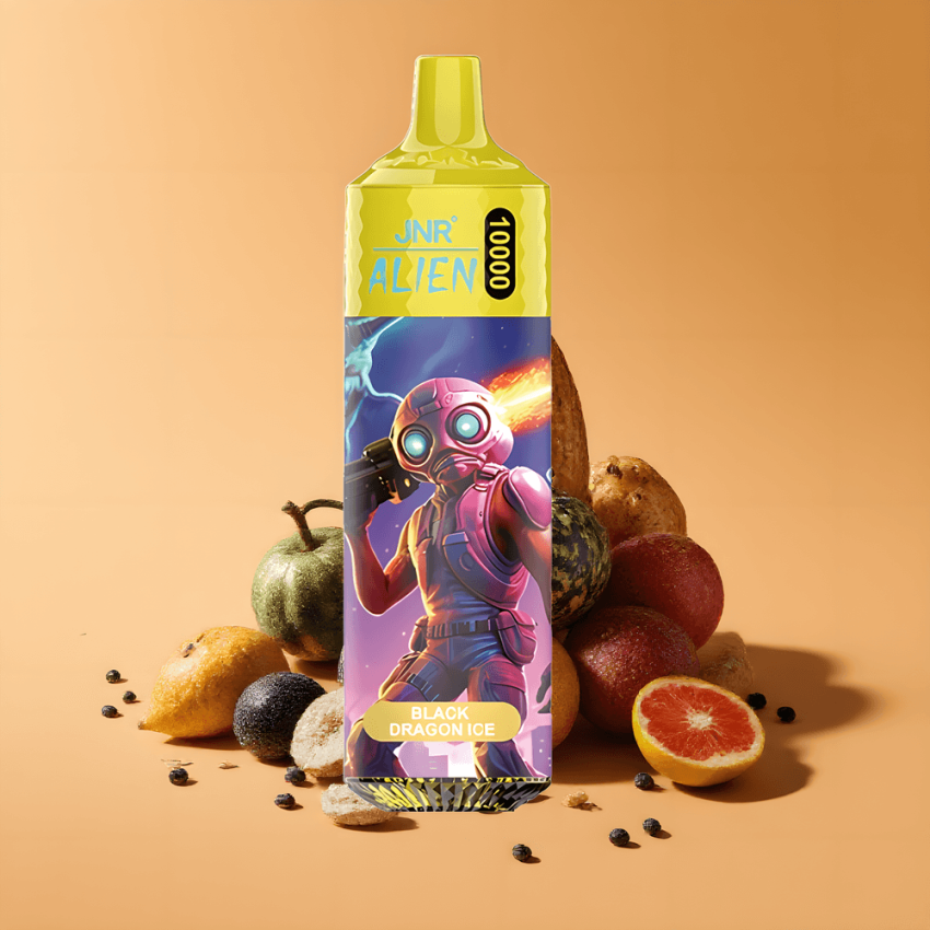JNR Alien 10000 Puffs magyar nagykereskedés RGB Sport Fekete Sárkány Jég