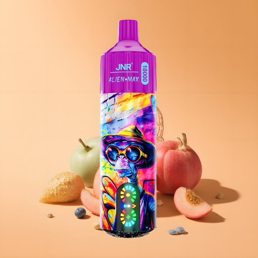 JNR Alien Max 18000 Puffs Dual Mesh, őszibarack-áfonya magyar nagykereskedés