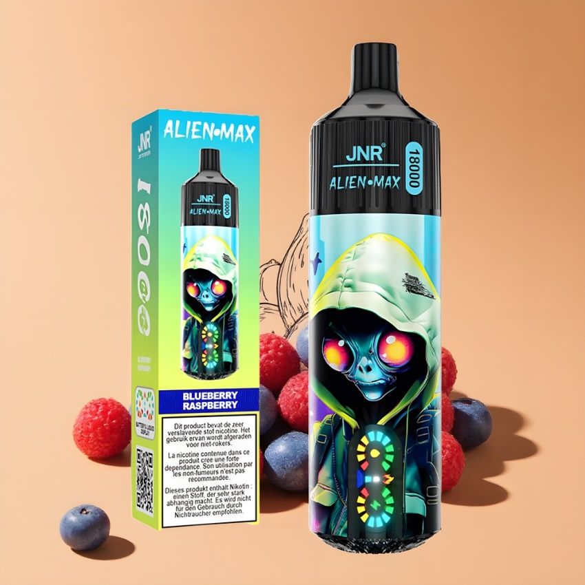 JNR Alien Max 18000 Puffs magyar nagykereskedés Áfonya Málna Dual Mesh Coil