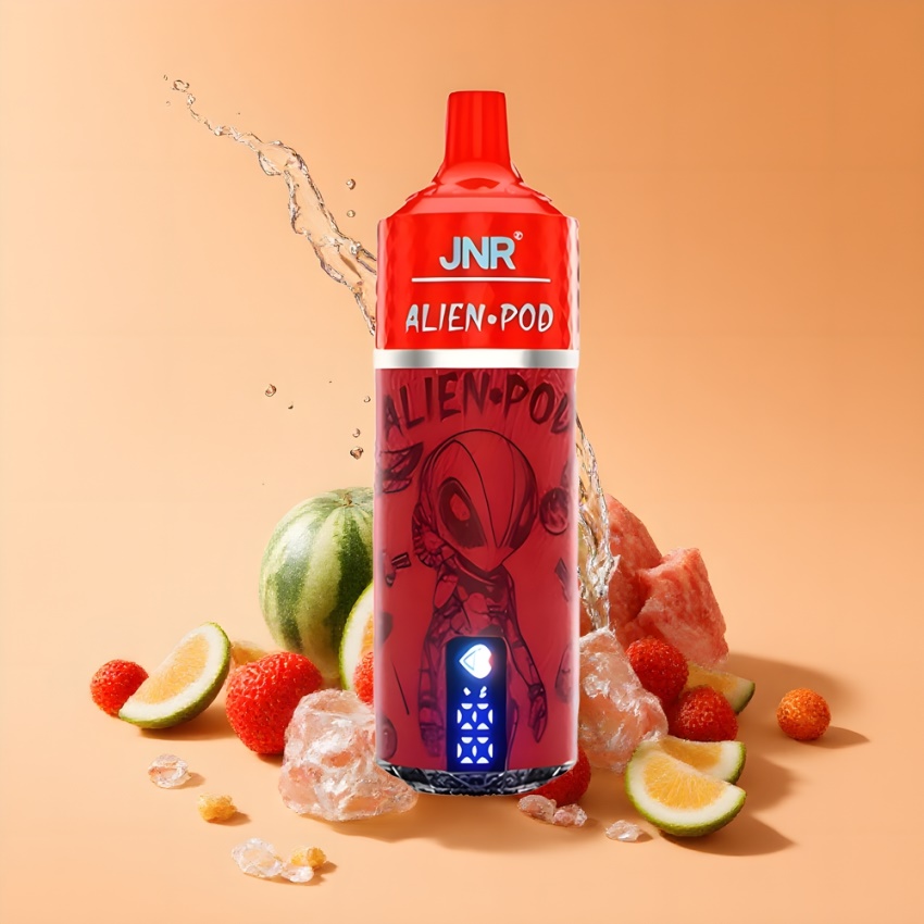 JNR Alien Pod 13000 Puffs magyar nagykereskedés Eper-Dinnye Jég Mesh Core