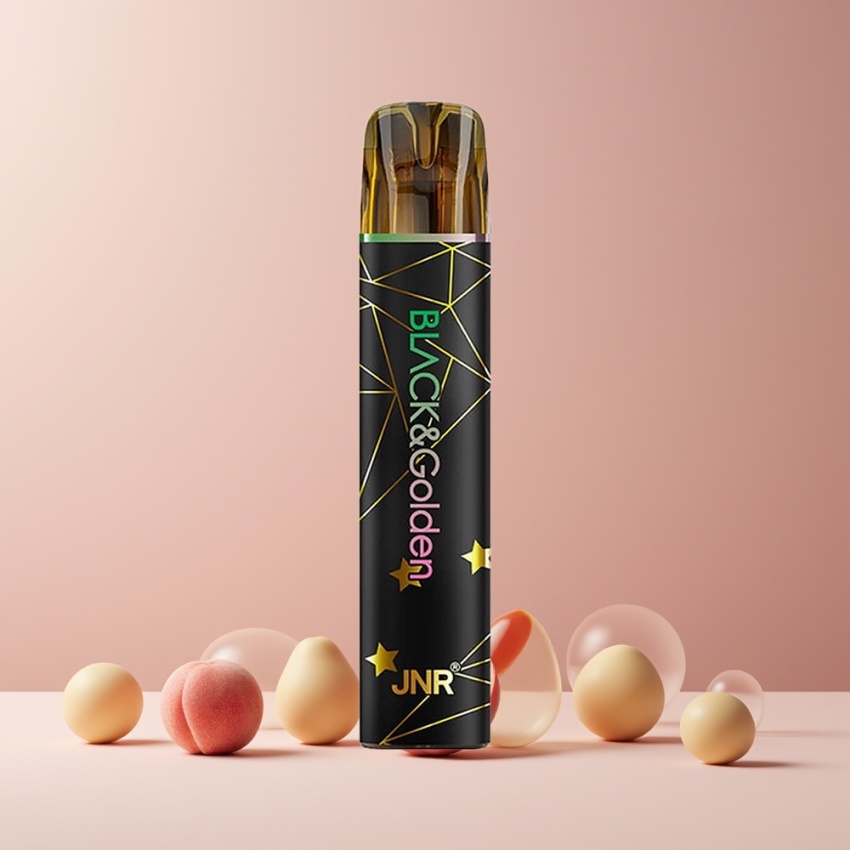 JNR Black&Golden 600+200 Puff magyar nagykereskedés 550mAh Őszibarack Disposable Vape