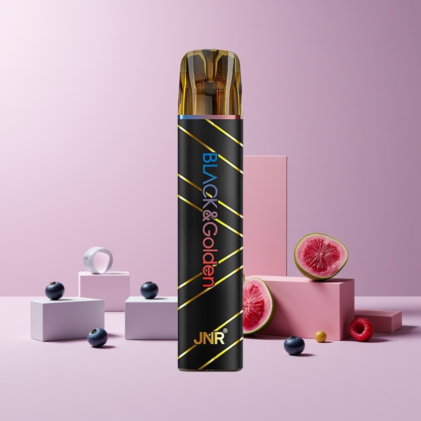 JNR Black&Golden 600+200 Puff magyar nagykereskedés Kékáfonya-Savanyú Málna 550mAh