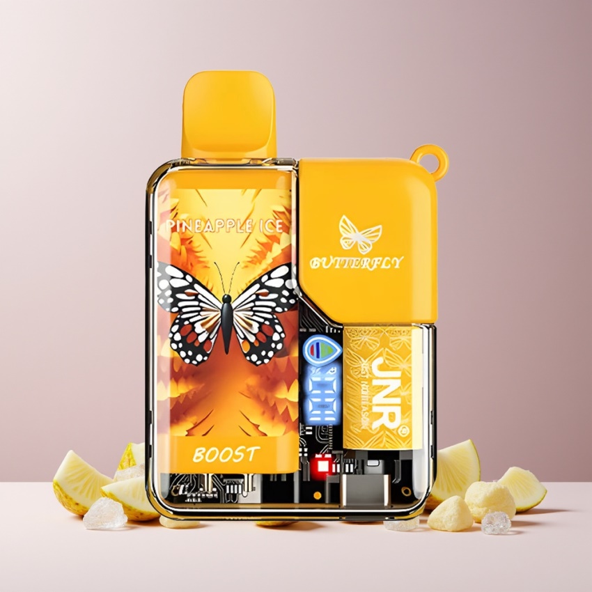 JNR Butterfly 8500 Puff Egyszeri E-Cigi 15ml Ananász Jég magyar nagykereskedés