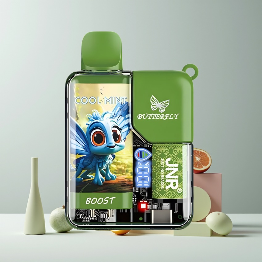 JNR Butterfly 8500 Puff Egyszeri Vape Hideg Mentol magyar nagykereskedés 15ml