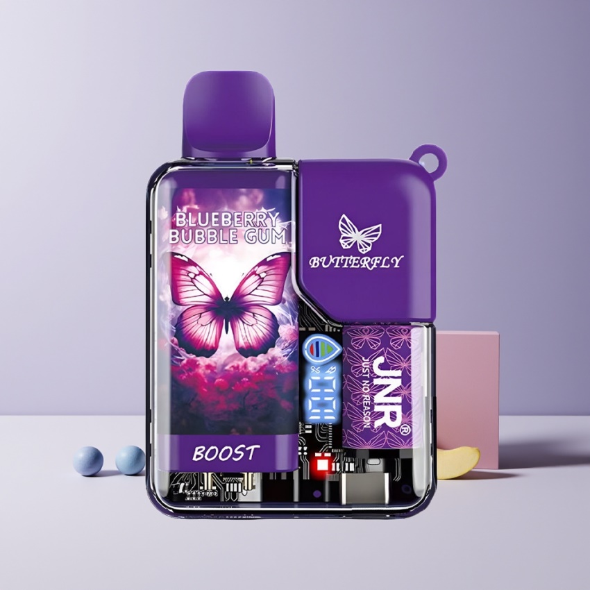 JNR Butterfly 8500 Puff magyar nagykereskedés Kékáfonya Buborék Rágó 1.0ohm Mesh
