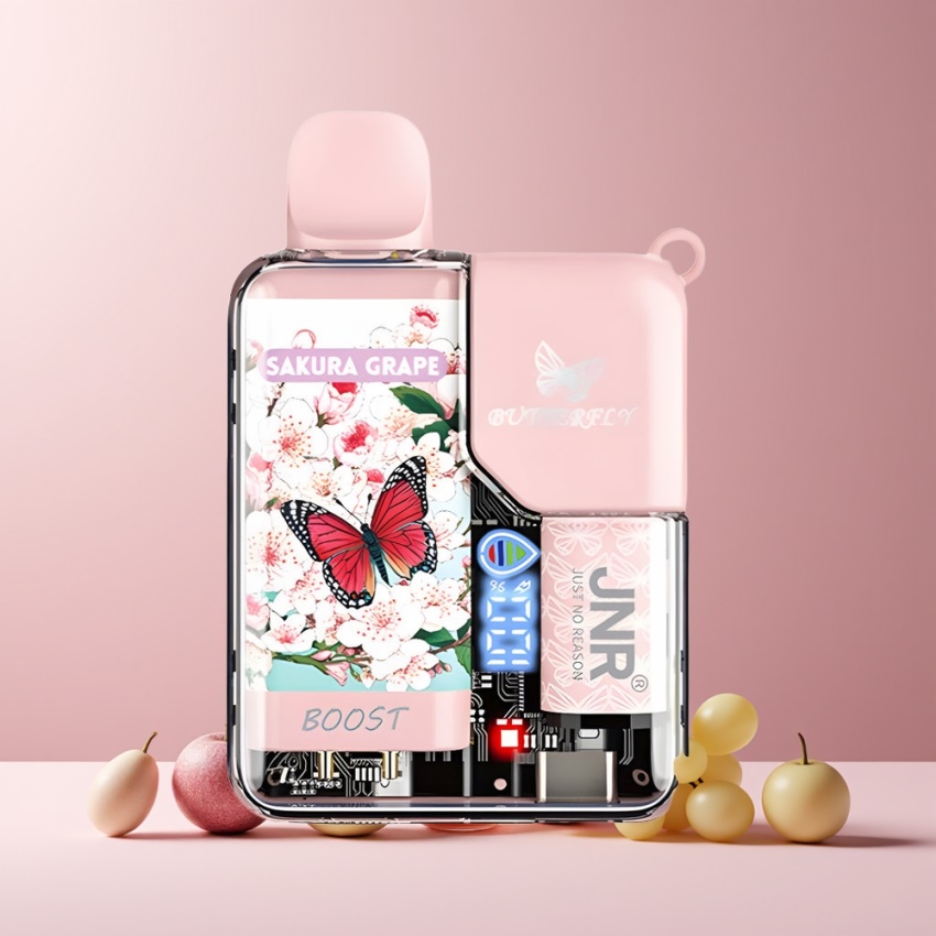 JNR Butterfly 8500 Puffs Disposable Vape Cseresznye Szőlő magyar nagykereskedés 1200mAh