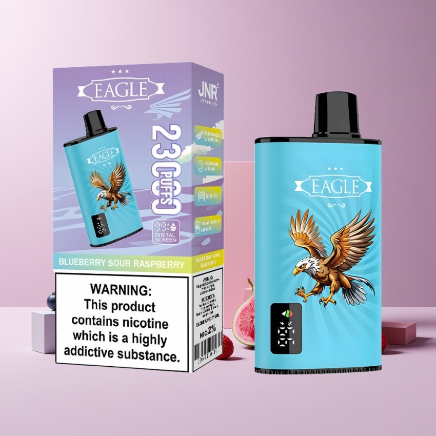 JNR EAGLE Smart 23000 Puffs (1.0ohm Mesh Coil) magyar nagykereskedés Áfonya-Savanyú Málna