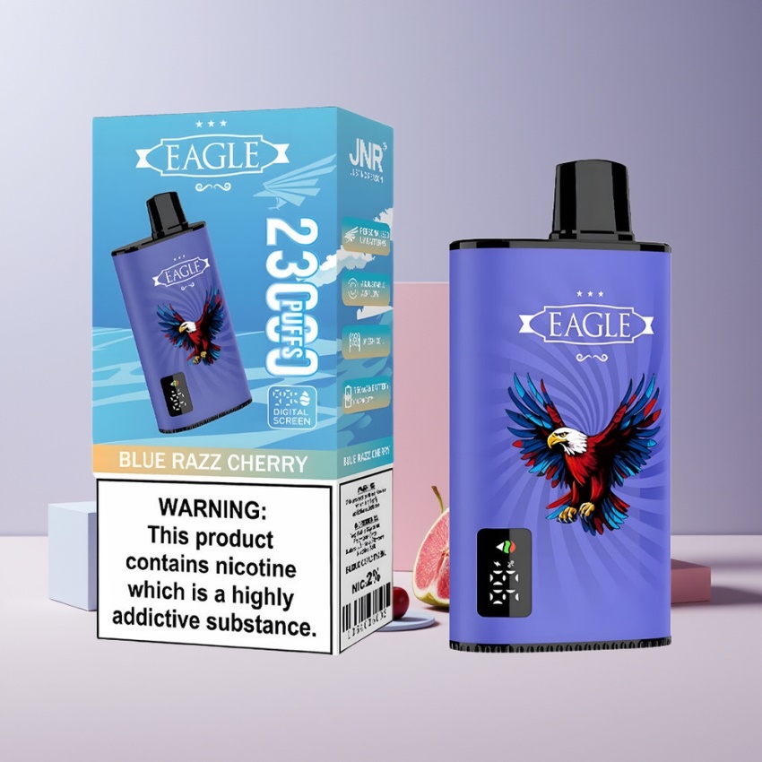 JNR EAGLE Smart 23000 Puffs Képernyős magyar nagykereskedés Kék Málna-Cseresznye