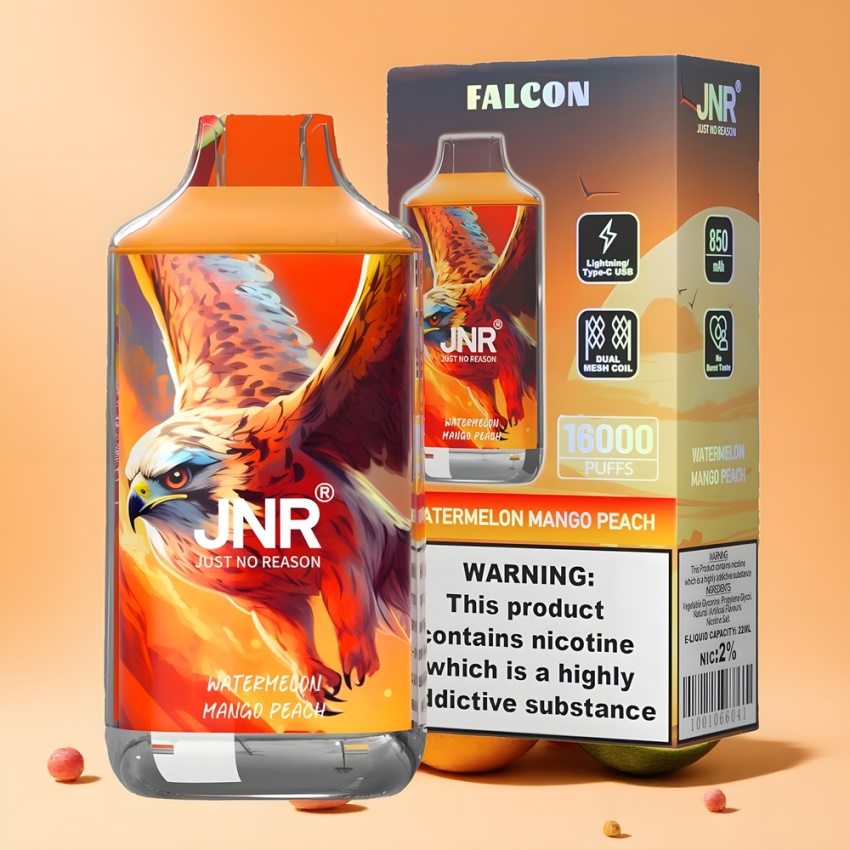 JNR Falcon 16000 Puffs 22ml Magyar Nagykereskedés Dinnye-Mangó-Őszibarack