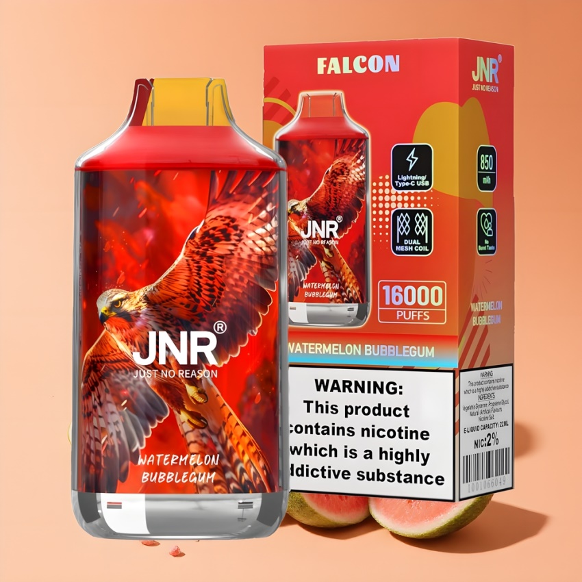 JNR Falcon 16000 Puffs 22ml magyar nagykereskedés Görögdinnye Rágógumi