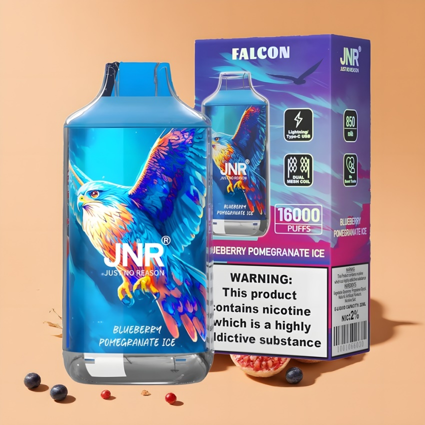 JNR Falcon 16000 Puffs 22ml magyar nagykereskedés Áfonya Gránátalma Jég