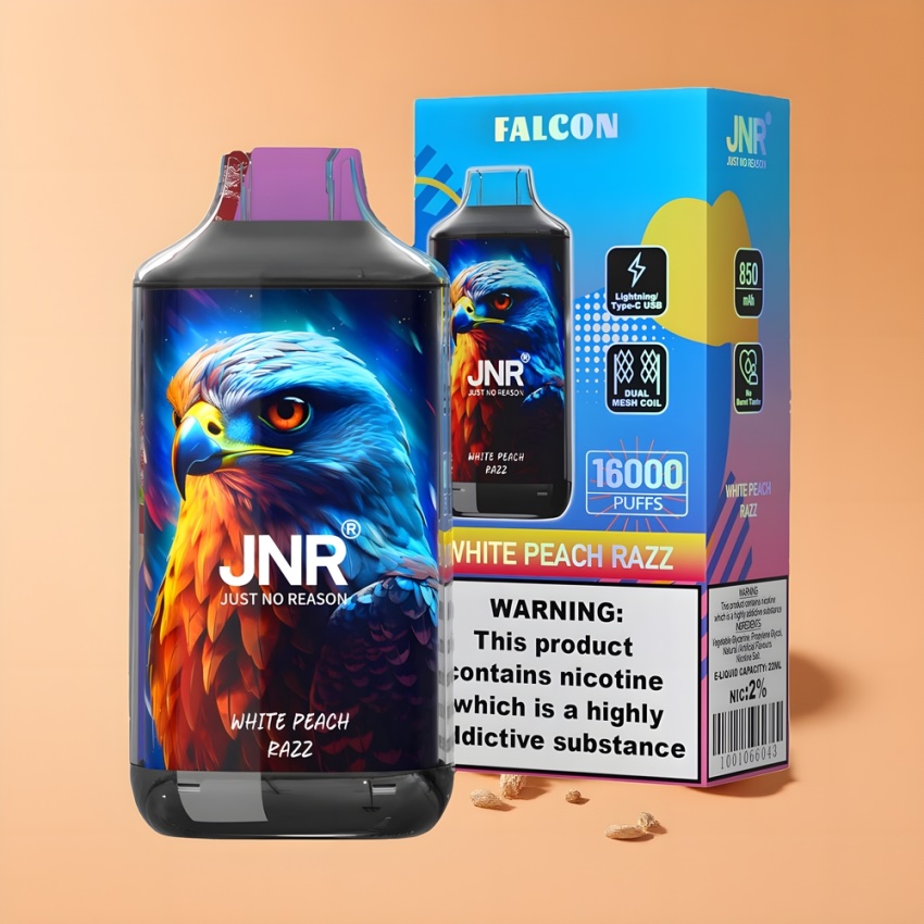 JNR Falcon 16000 Puffs 850mAh magyar nagykereskedés Fehér Barack Ribizli