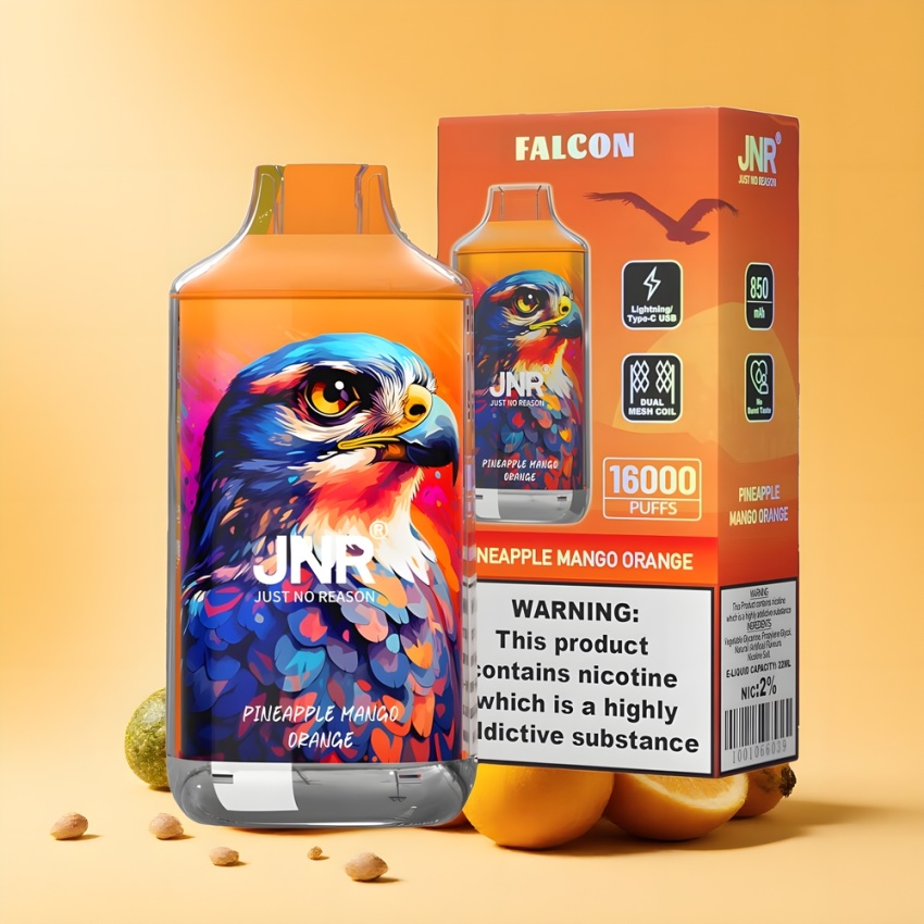 JNR Falcon 16000 Puffs magyar nagykereskedés Ananász Mango Narancs 850 mAh
