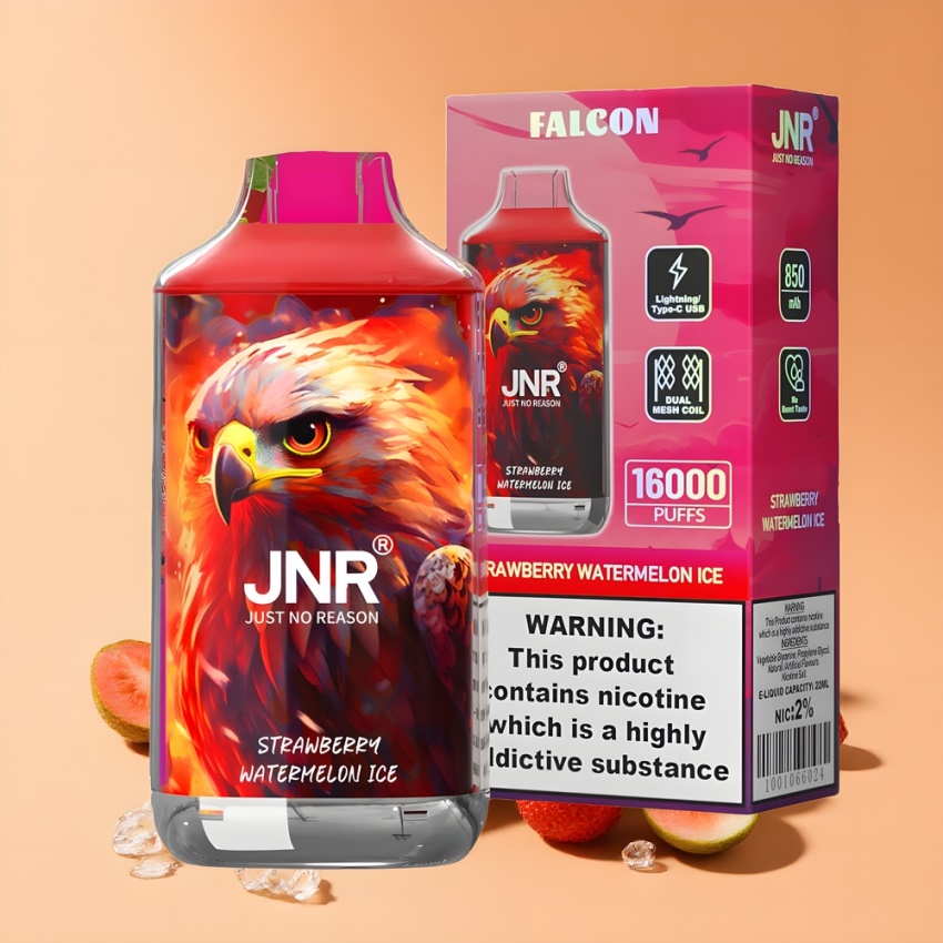 JNR Falcon 16000 Puffs magyar nagykereskedés Eper Dinnye Jég 850mAh