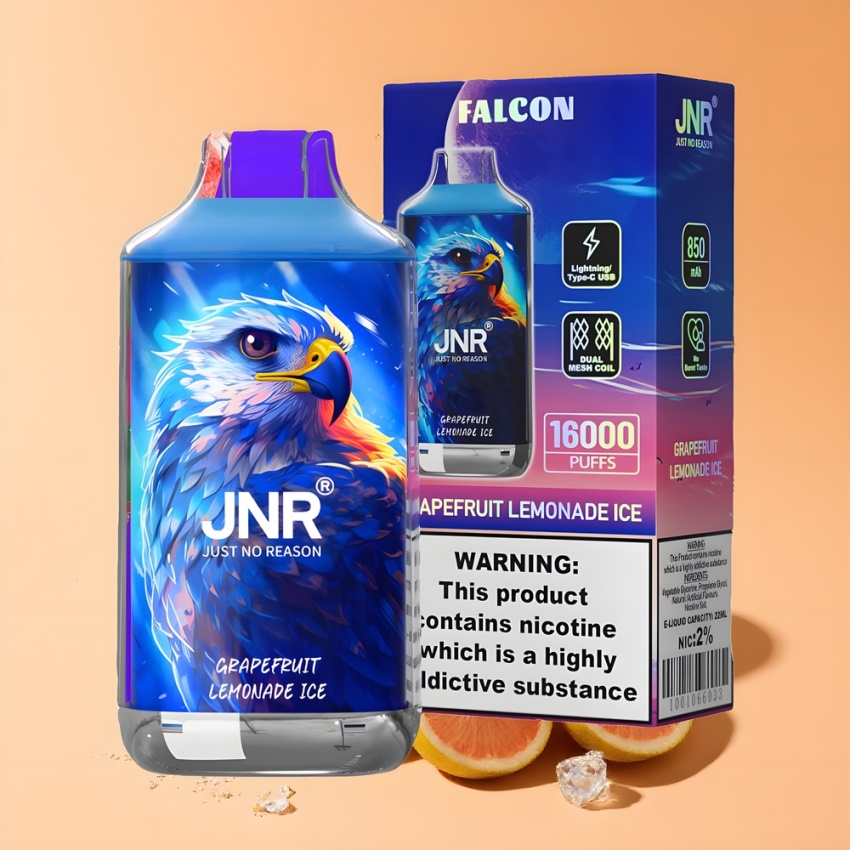 JNR Falcon 16000 Puffs magyar nagykereskedés Grépfrút Limonádé Jég Dual Mesh Coil