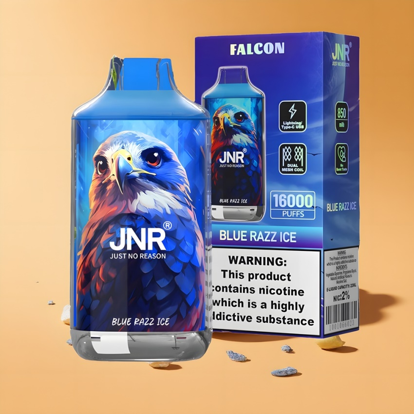 JNR Falcon 16000 Puffs magyar nagykereskedés Kék Áfonya Jég 850 mAh