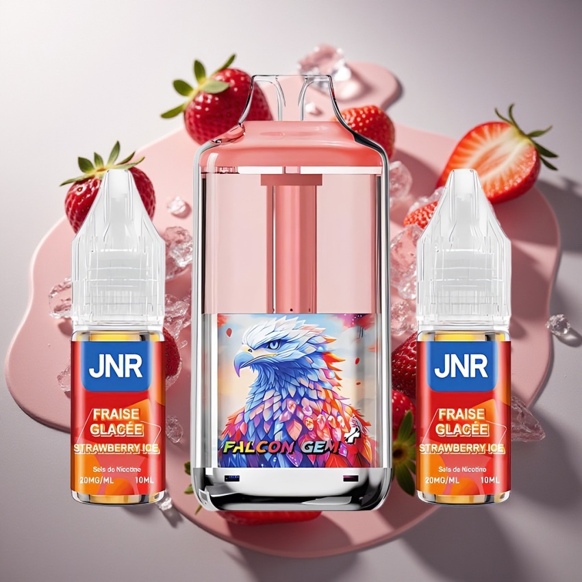JNR Falcon GEM⁺ 30000 Puffs Utántölthető Pod Vape Eper Jég (magyar nagykereskedés)