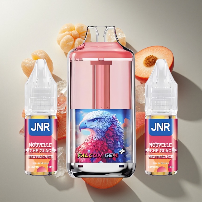 JNR Falcon GEM⁺ 30000 Puffs Utántölthető Pod Vape Új Őszibarack Jég (magyar nagykereskedés)