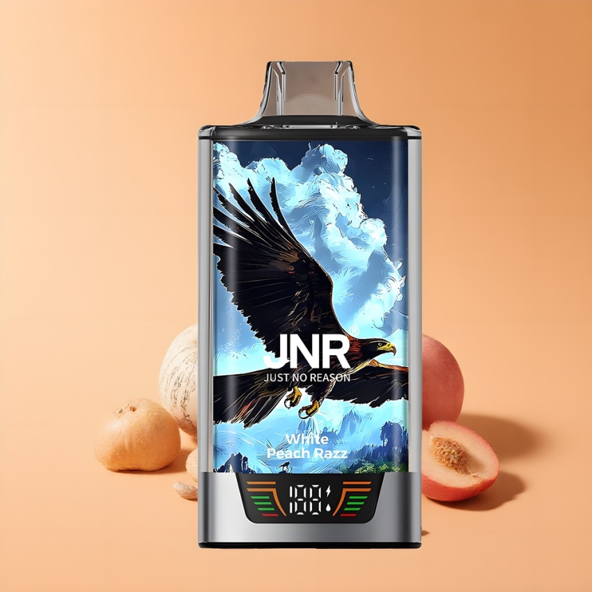 JNR Falcon Pro 28000 Disposable Vape Fehër Barack Málna magyar nagykereskedés Dual Mesh Coil