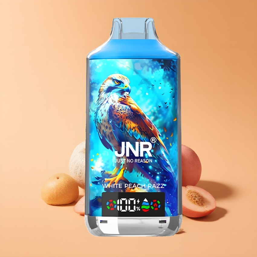 JNR Falcon X 18000 Puffs Dual Mesh magyar nagykereskedés Fehér Őszibarack Málna