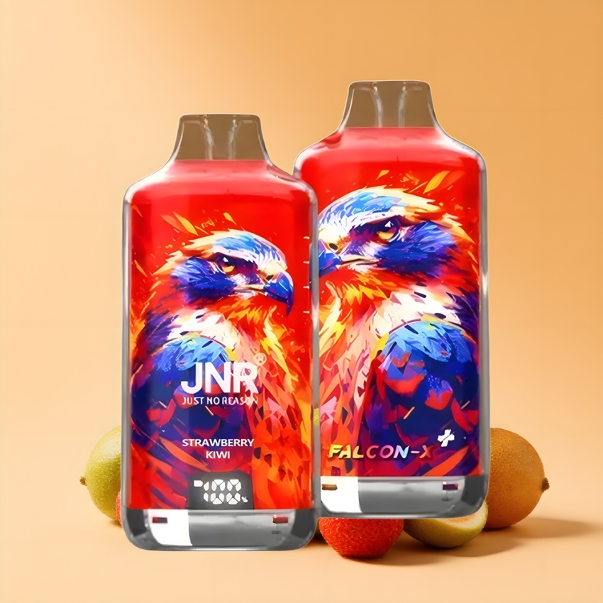 JNR Falcon X⁺ 28000 magyar nagykereskedés 950mAh eper-kivi eldobható e-cigaretta