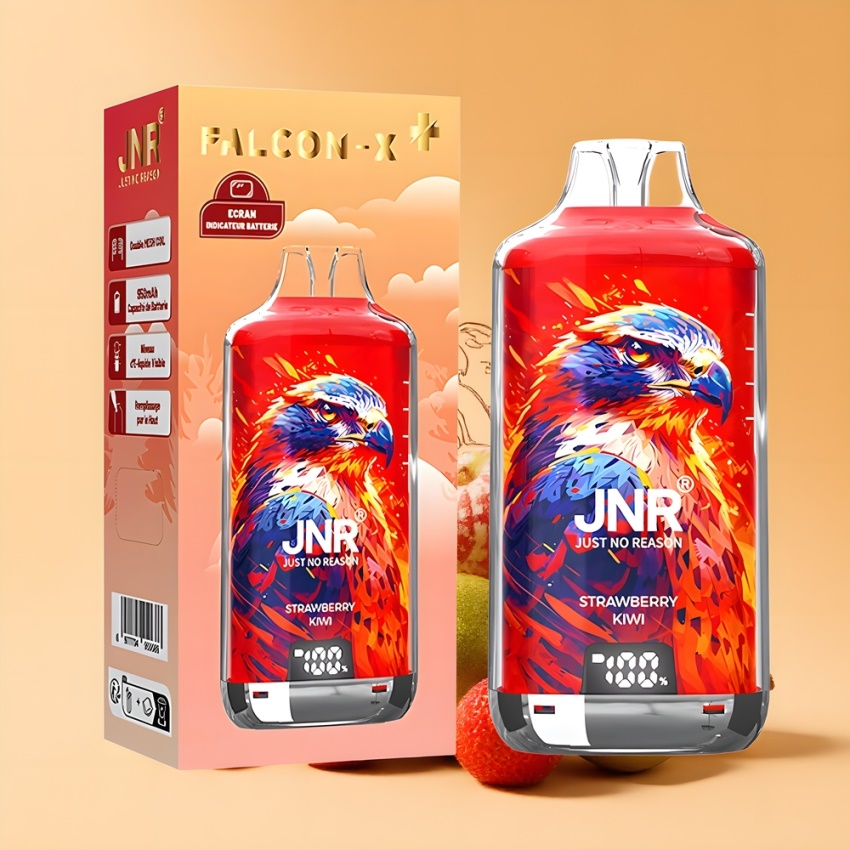 JNR Falcon X⁺ 28000 magyar nagykereskedés 950mAh eper-kivi eldobható e-cigaretta