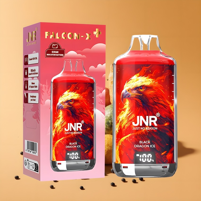 JNR Falcon X⁺ 28000 magyar nagykereskedés Fekete Sárkány Jég 950mAh
