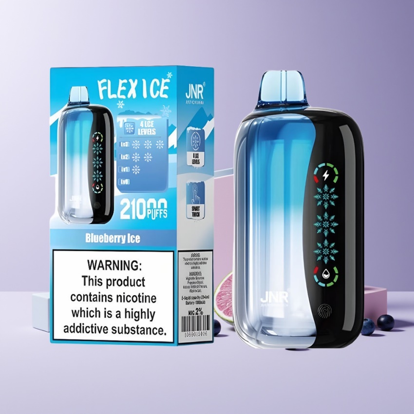 JNR Flex Ice 21000 Puffs magyar nagykereskedés Áfonya Jég (Touch Screen)