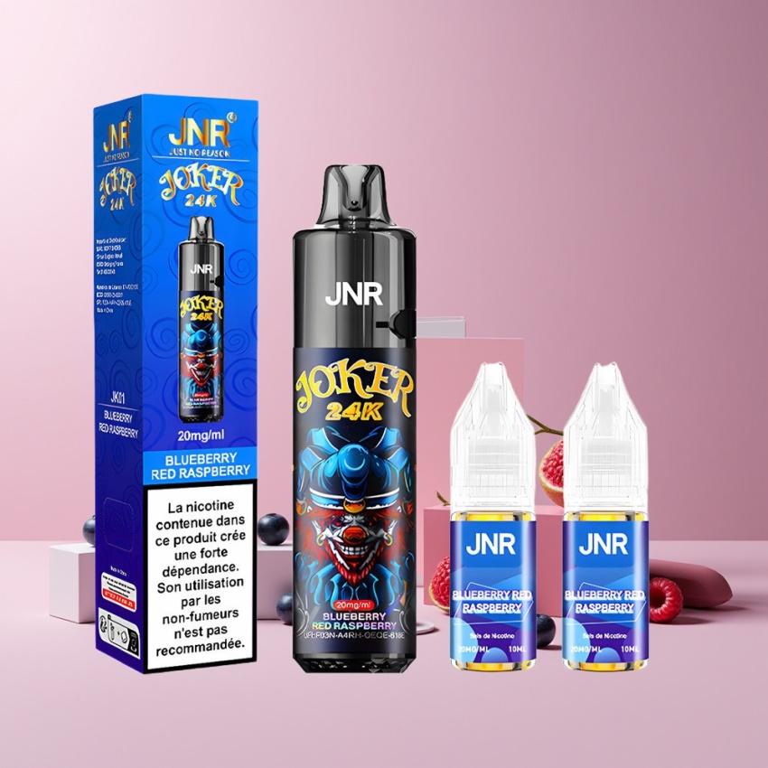 JNR Joker 24K Puffs magyar nagykereskedés 800mAh Kékáfonya Vörös Málna