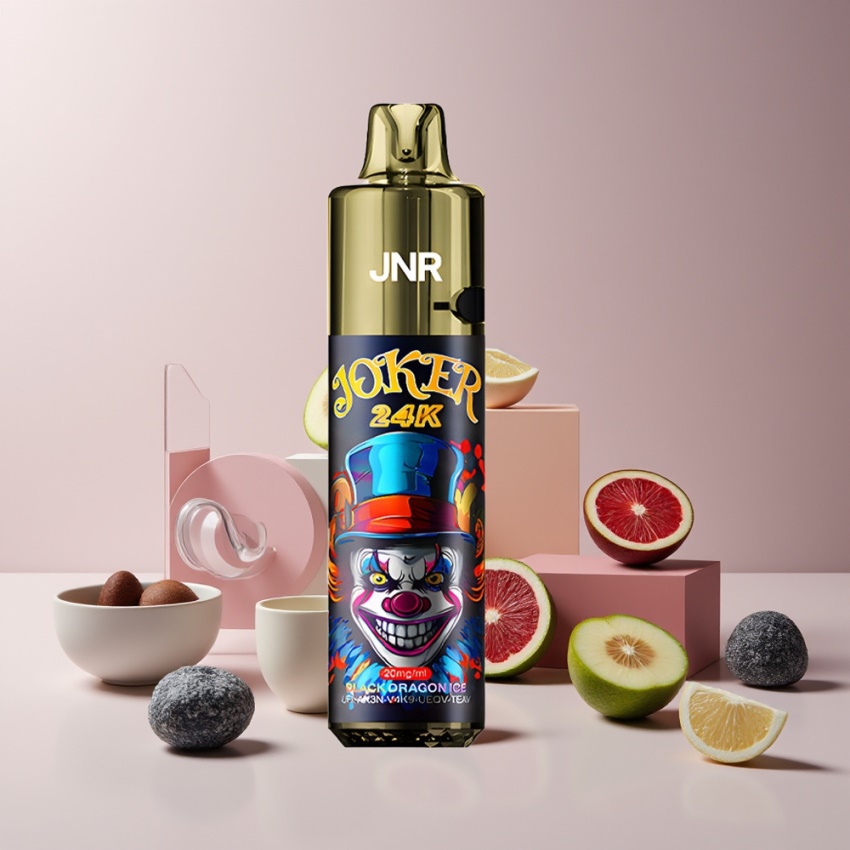 JNR Joker 24K Puffs magyar nagykereskedés Fekete Sárkány Jég 800mAh