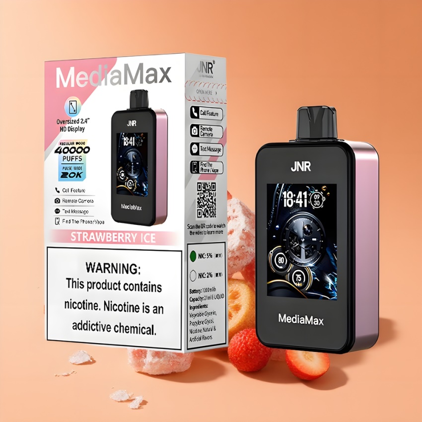 JNR MediaMax 40000 Puffs magyar nagykereskedés 21mL eperjég